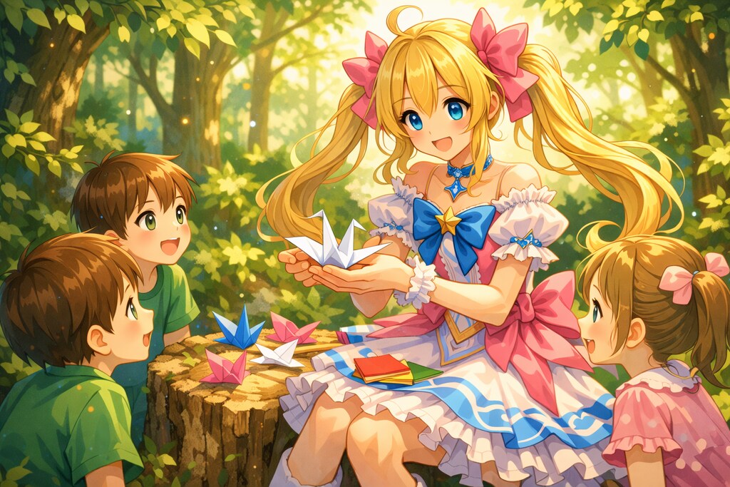 魔法少女と折り紙