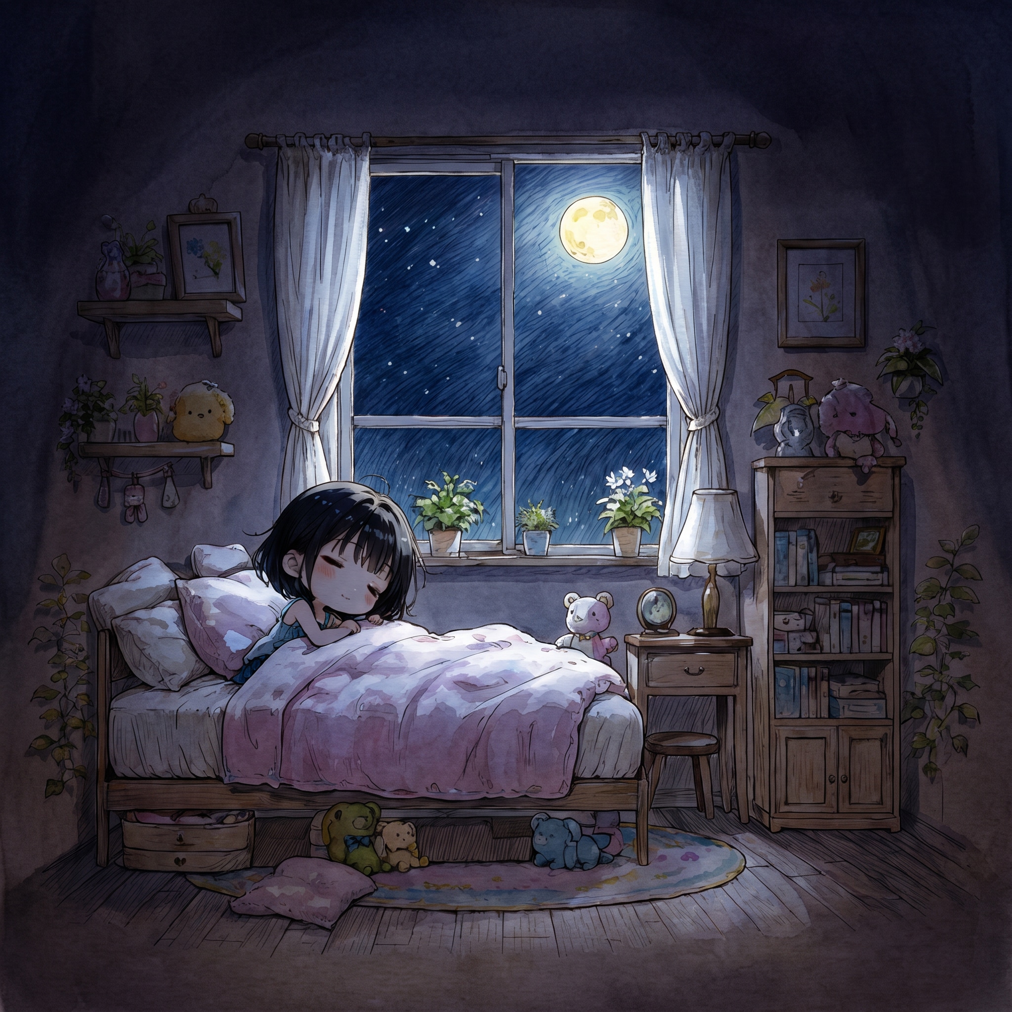 お月様がみている | の人気AIイラスト・グラビア