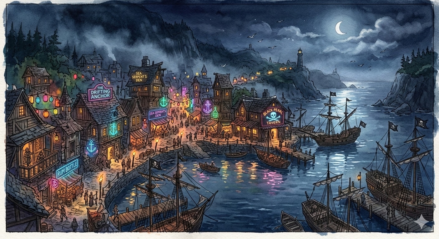 海賊の港町 | の人気AIイラスト・グラビア