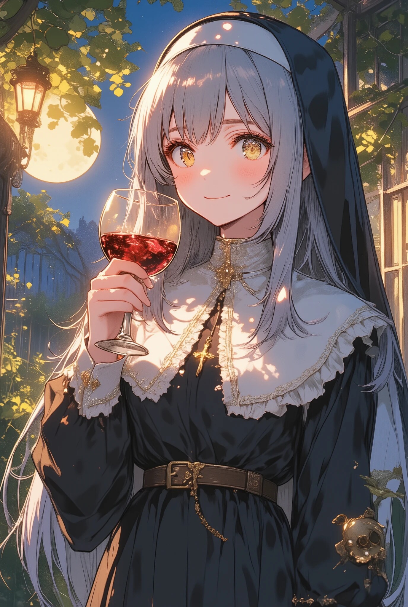 月見で一杯 | の人気AIイラスト・グラビア