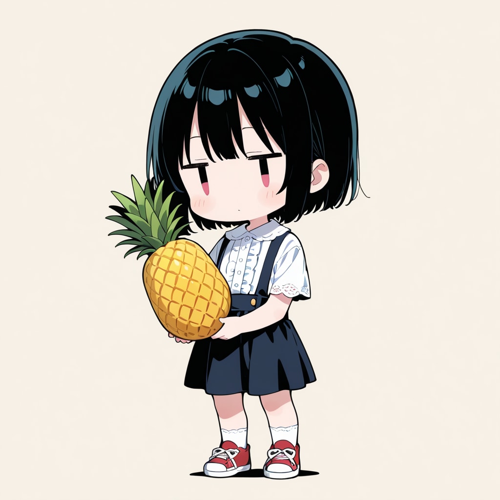 パイナップルをもらった