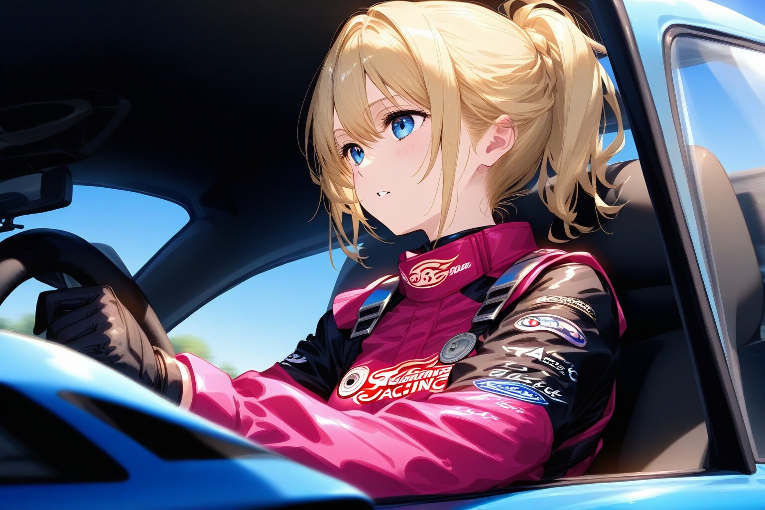 視空間認知能力ドライバー　星見りな | の人気AIイラスト・グラビア