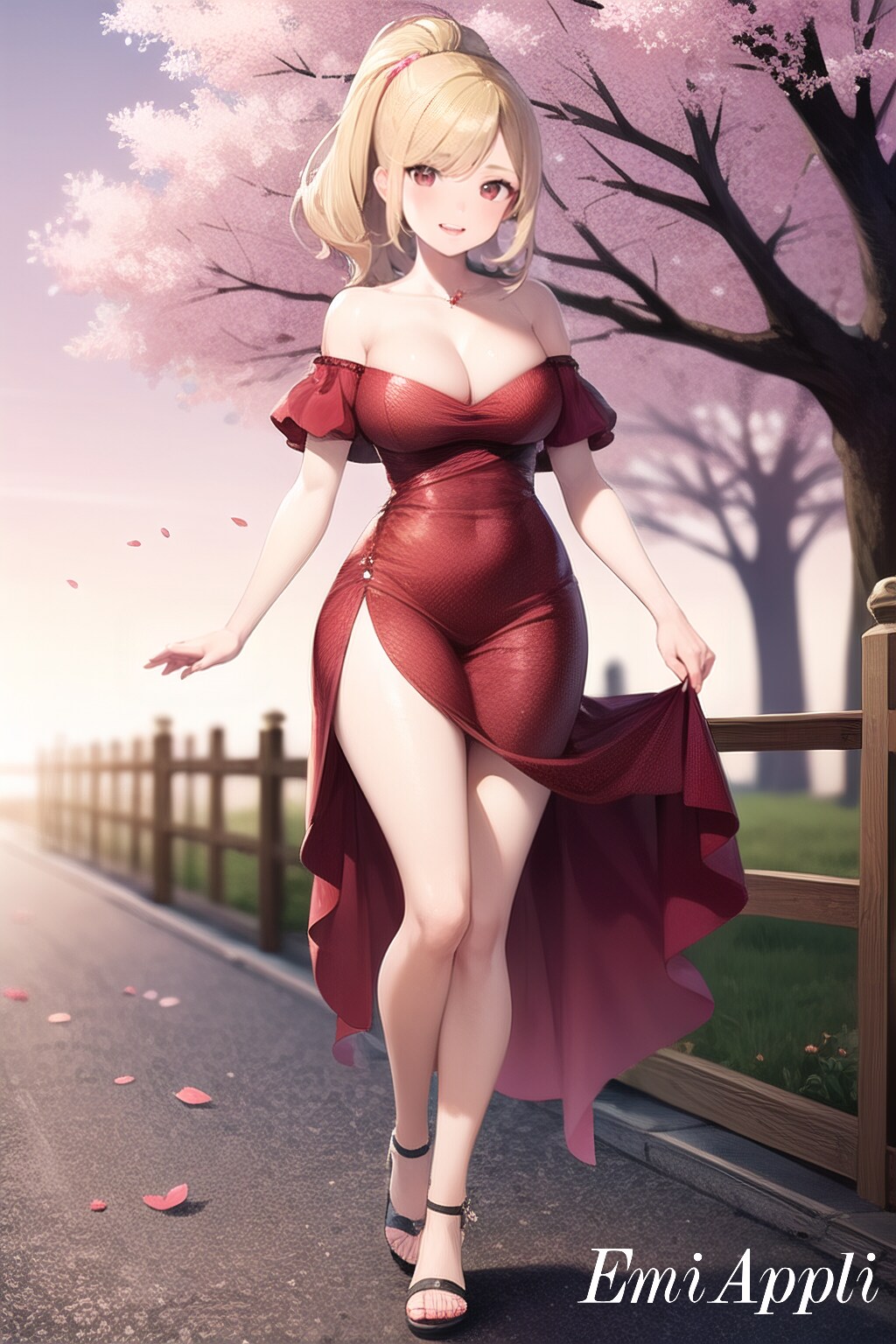 ピンクドレスのかわいい女の子