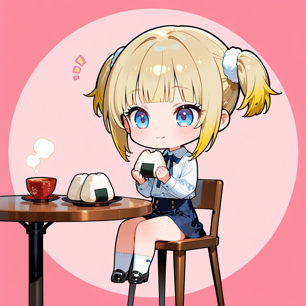 おにぎり～もぐもぐ♪ | の人気AIイラスト・グラビア