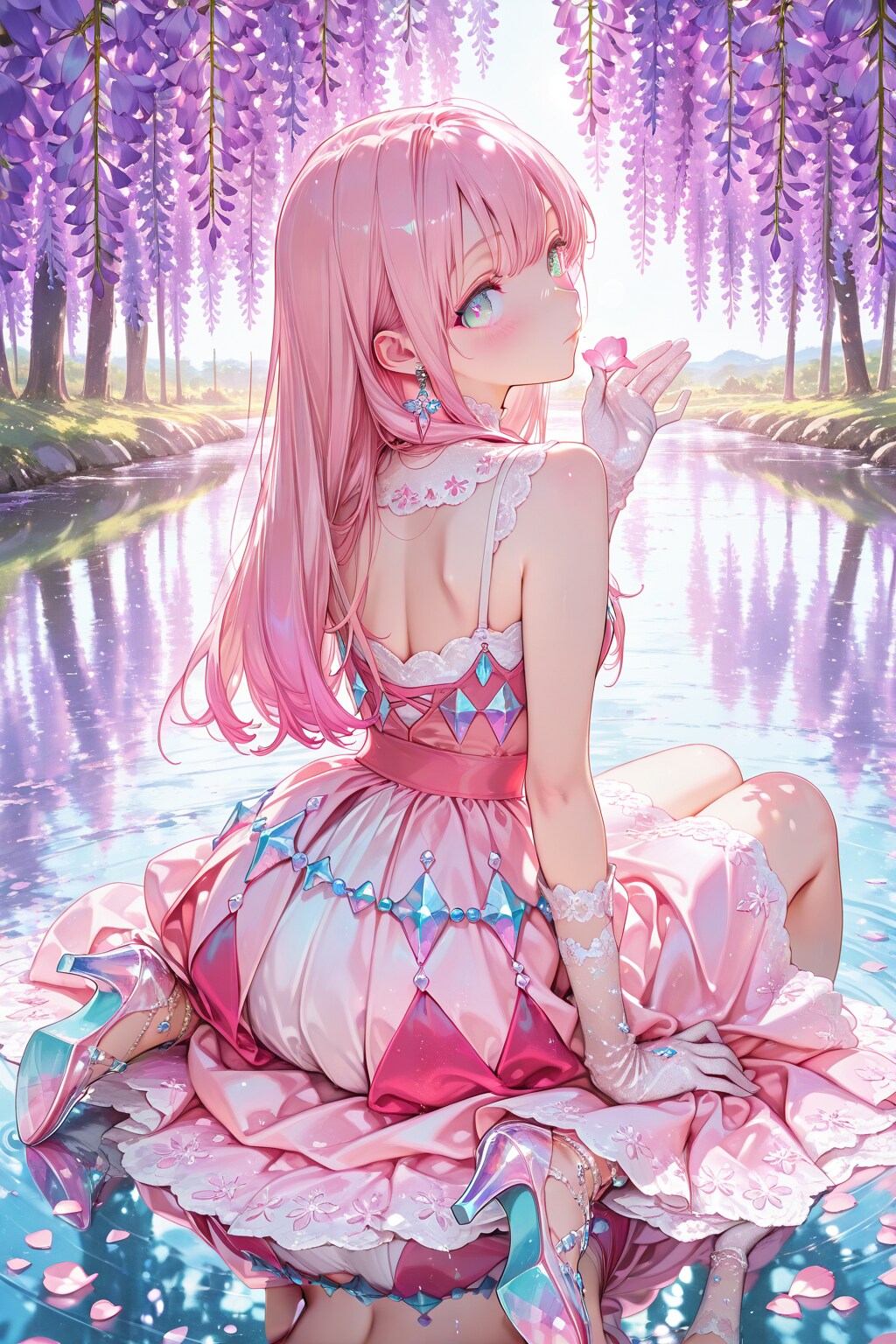 水面とエキドナさん