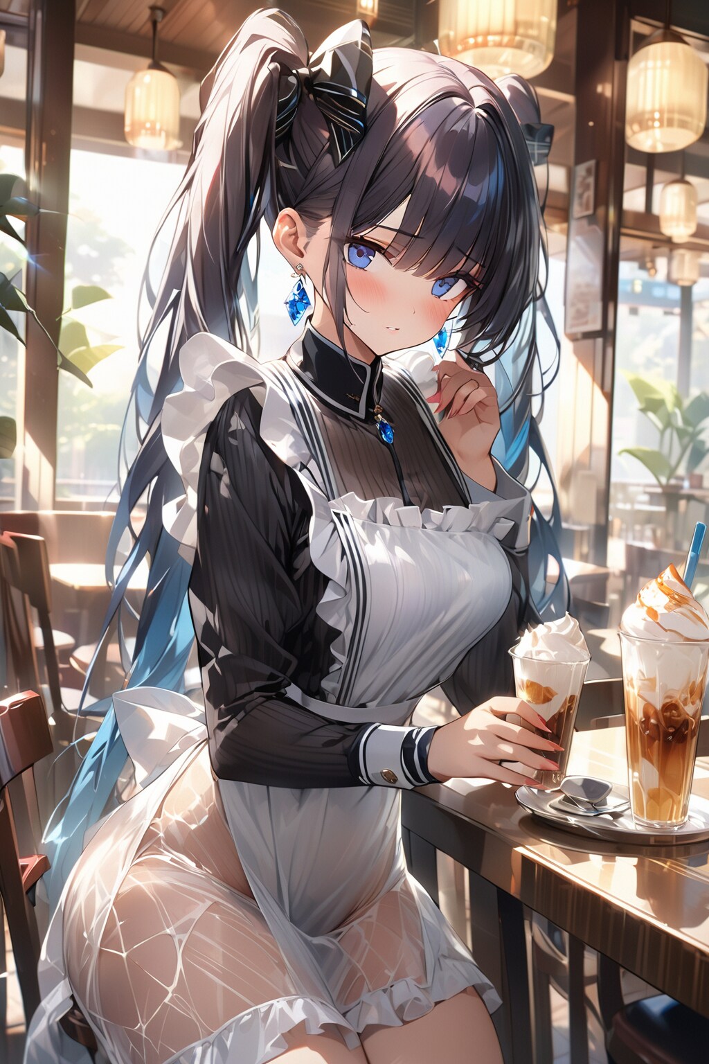 チャイナドレス　ーシースルー仕様 ( 多分ちゃんと履いている筈 ) ー