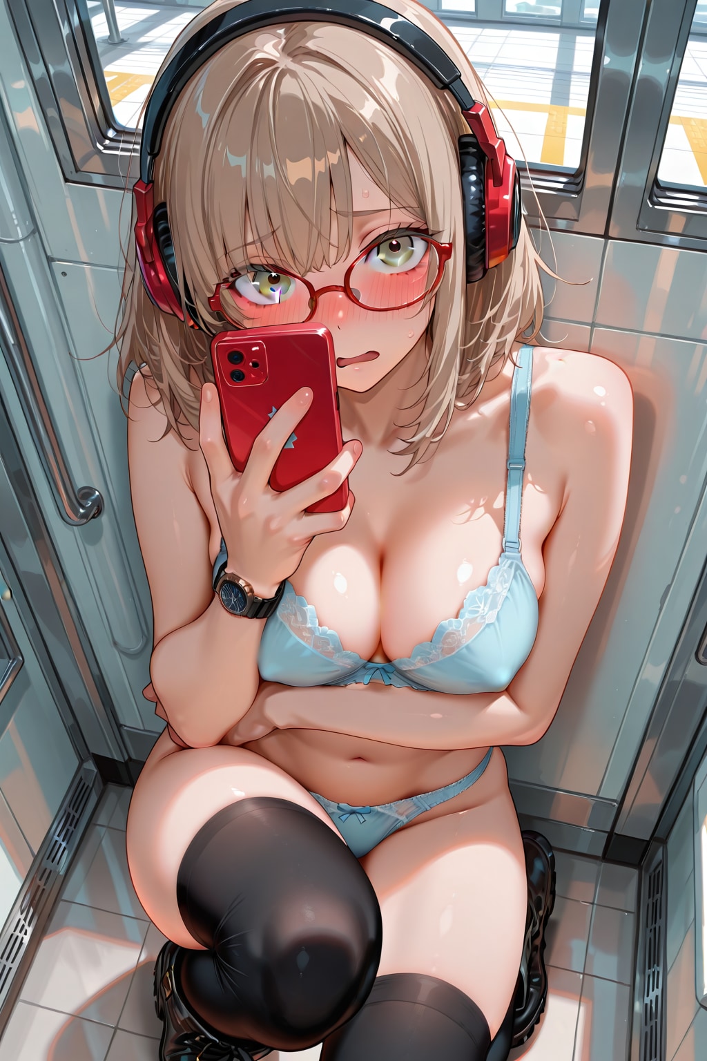スマホに夢中 02