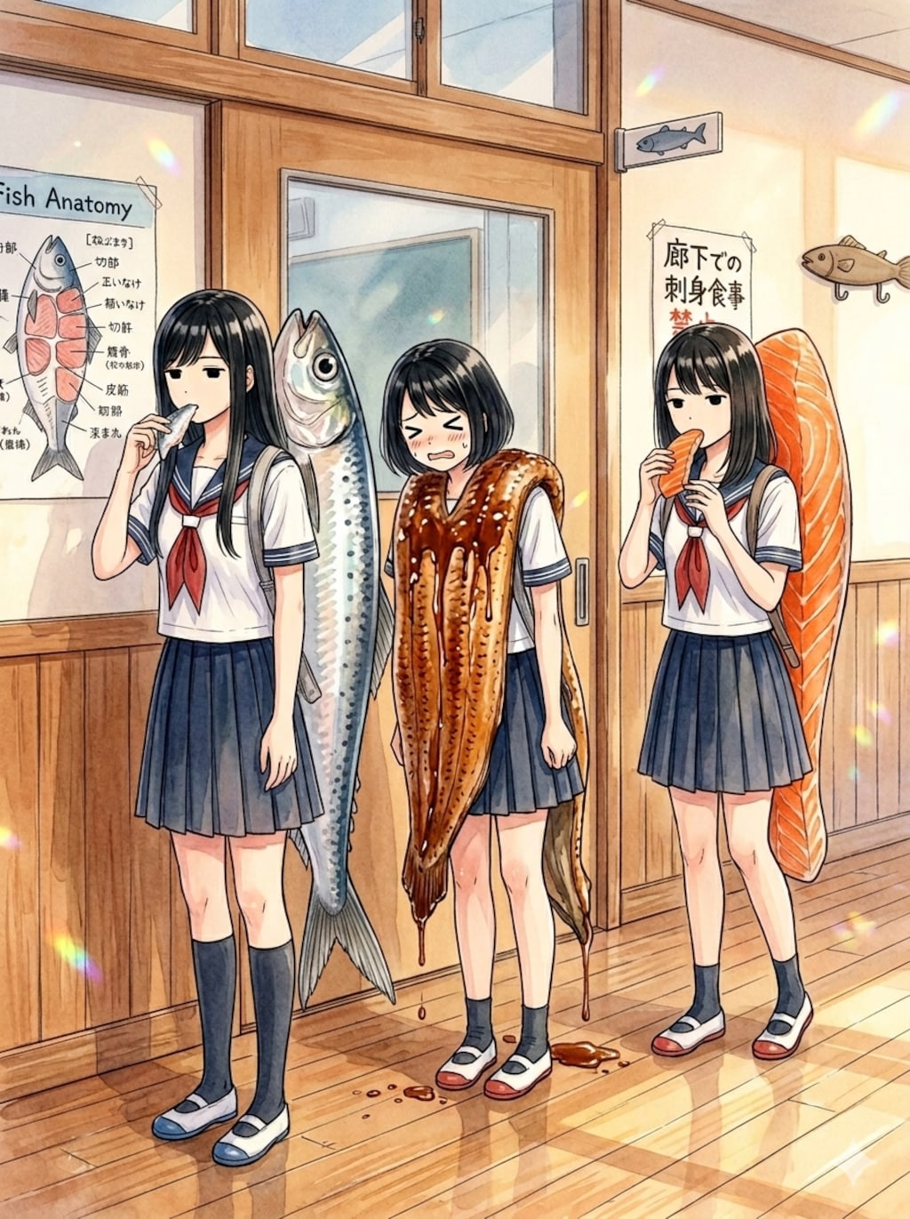 シャリの気持ちが分かるまで廊下に立ってなさい