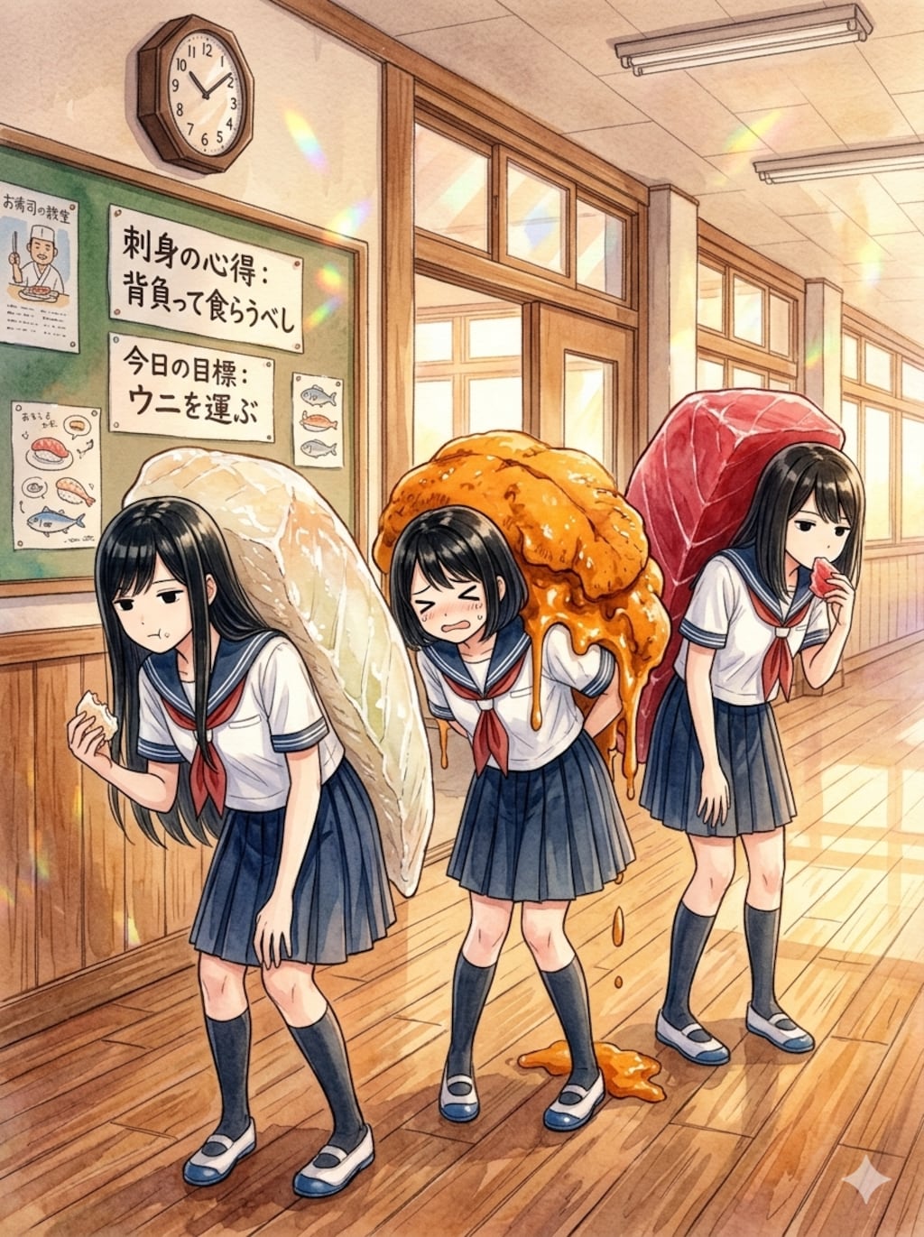 シャリの気持ちが分かるまで廊下に立ってなさい