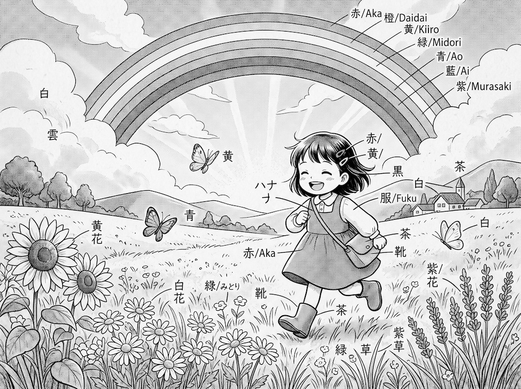 色付きモノクロ画像