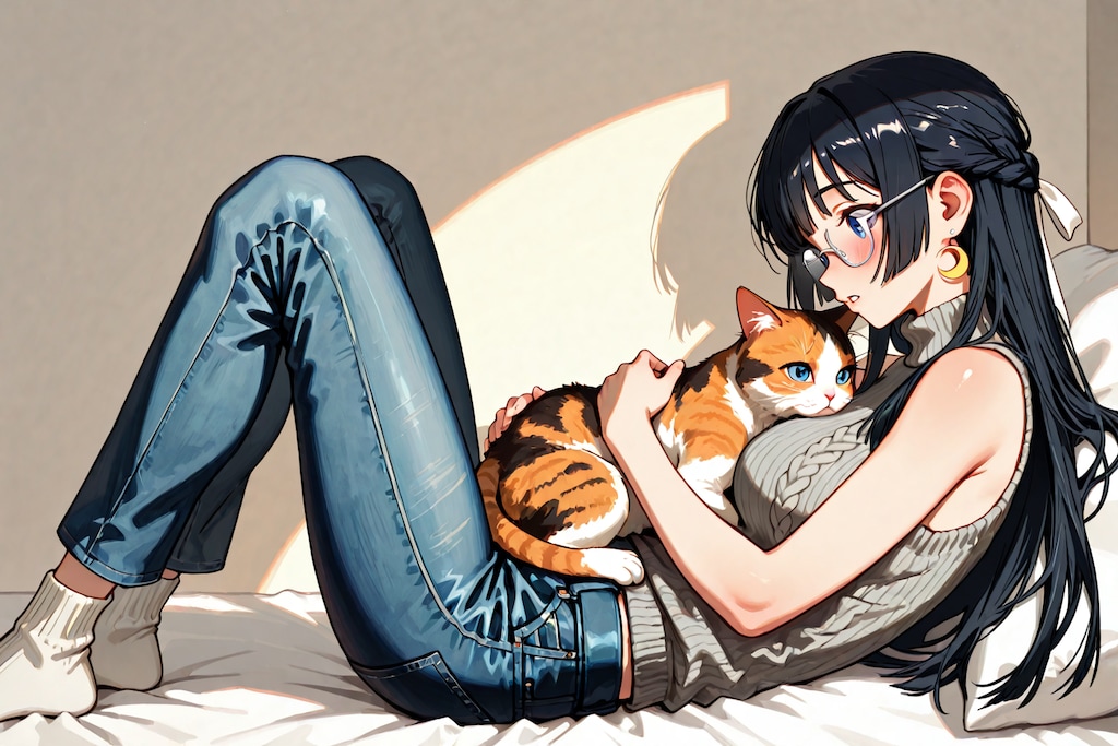 猫ハグ
