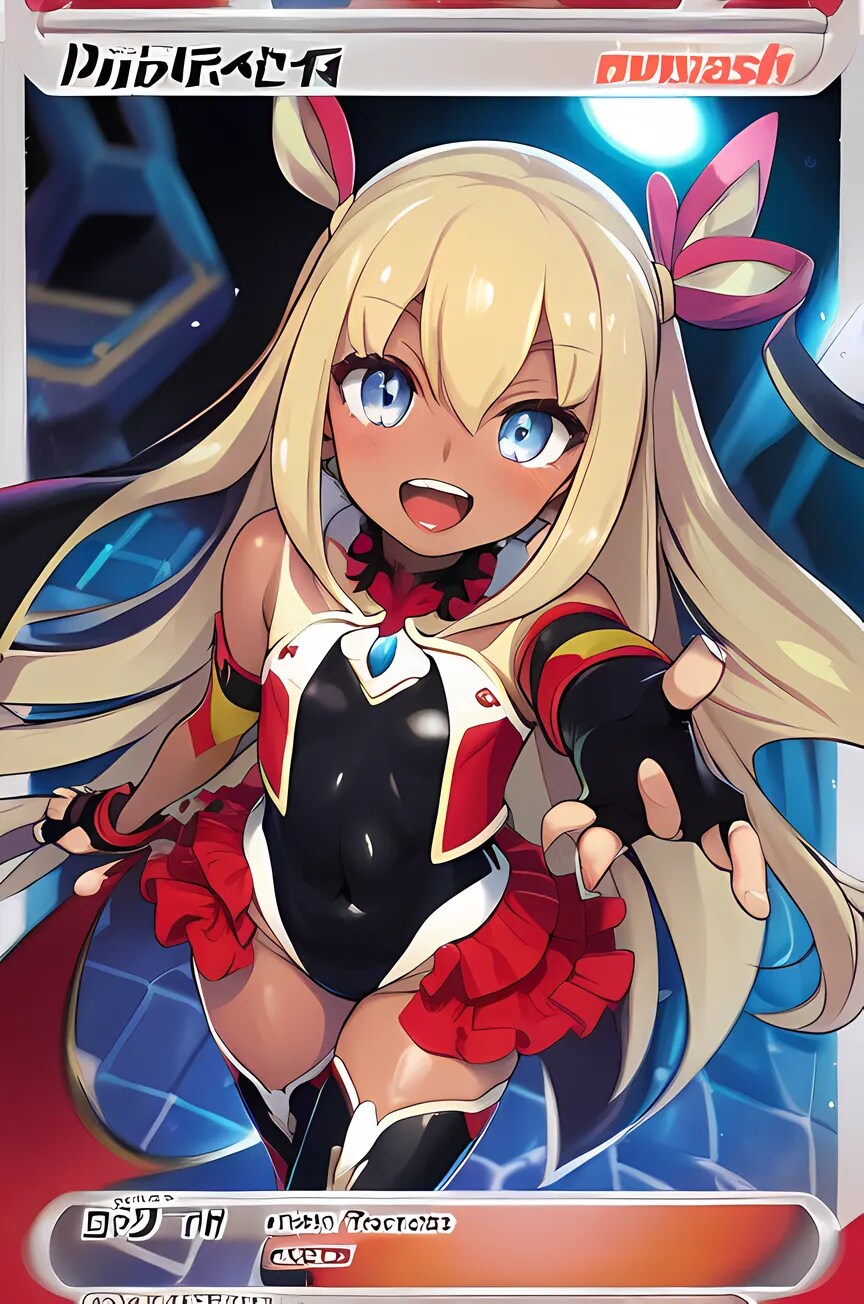 ポケカ風_ユキカゼ_金髪
