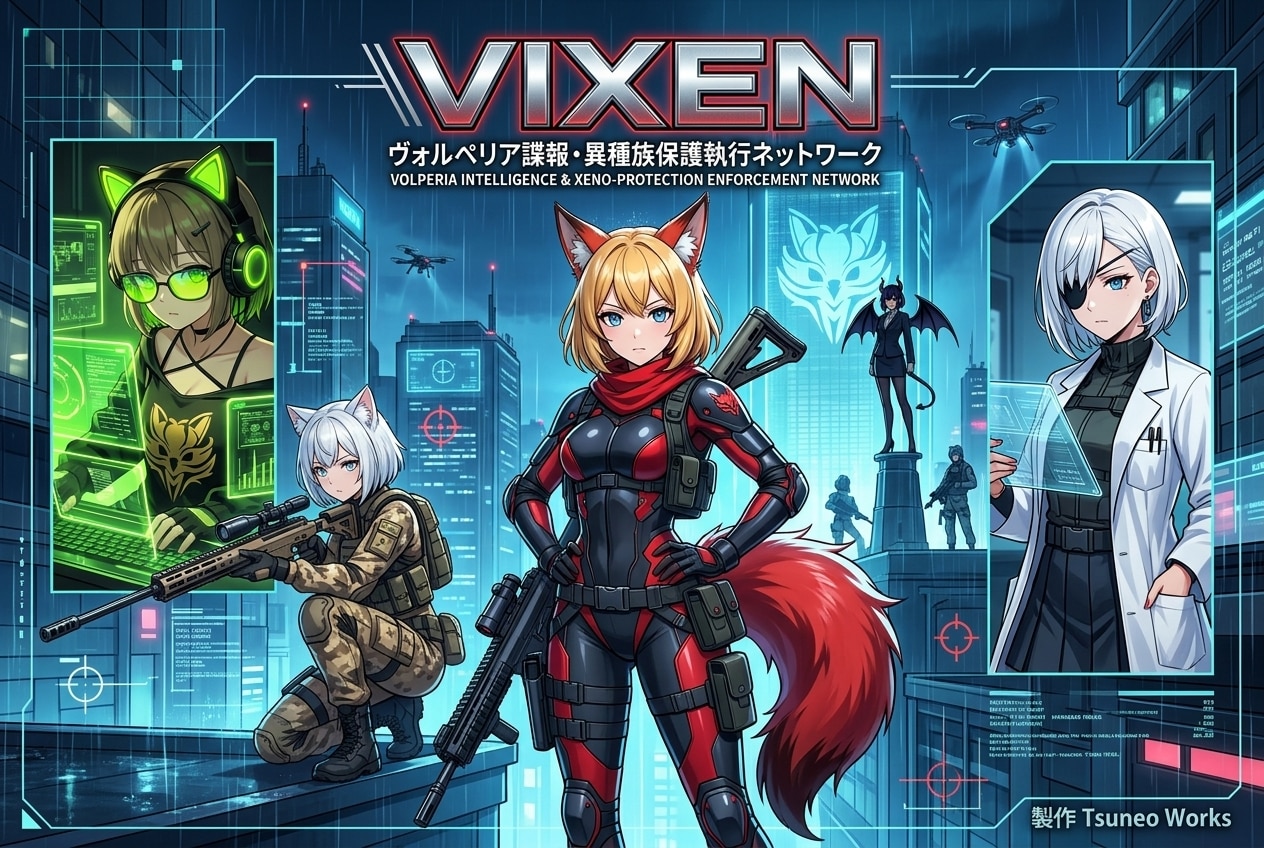 アニメ「VIXEN～ヴォルペリア諜報・異種族保護執行ネットワーク」