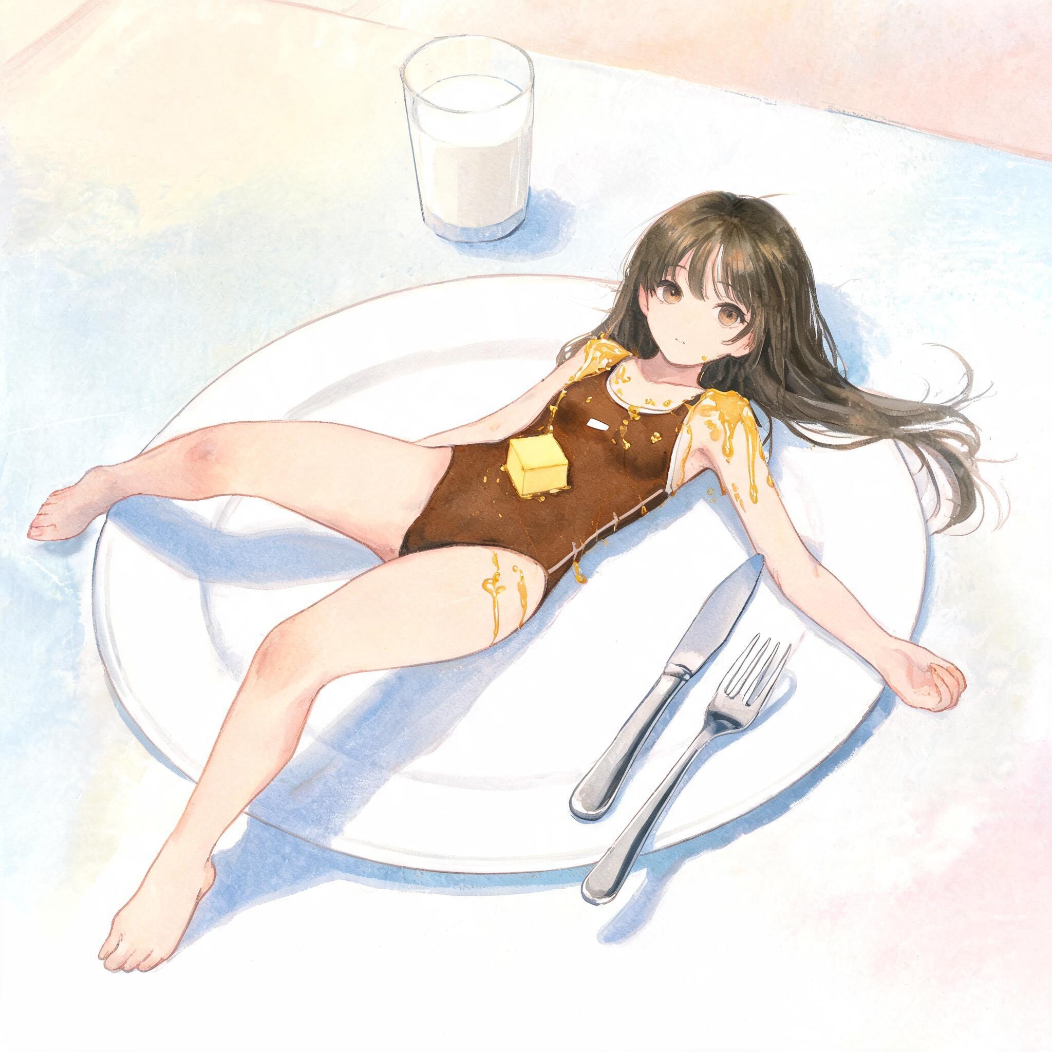seedream5.0でパンケーキ風女の子260724