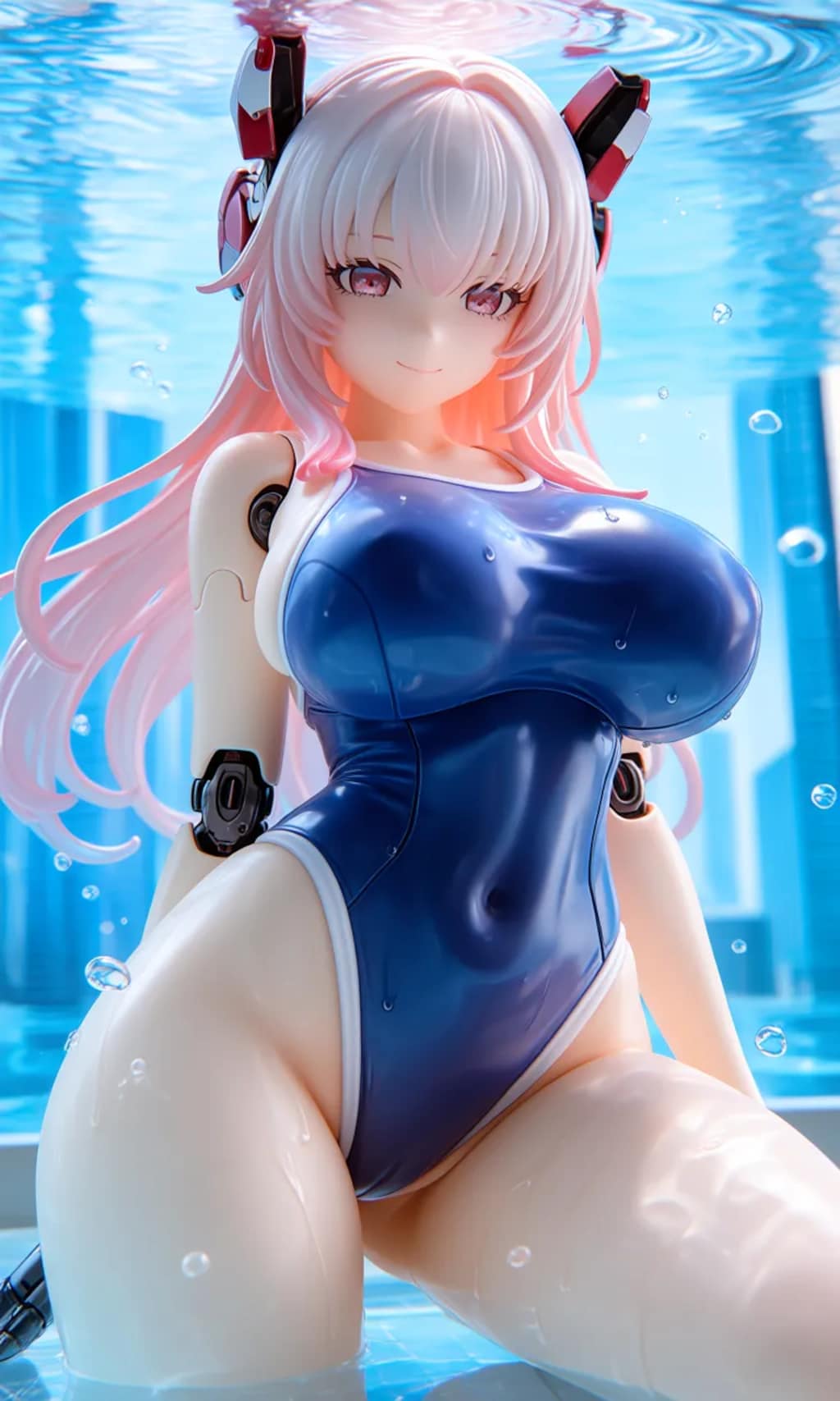 異世界制服少女達　メカ娘　スク水　アクリルドールフィギュア