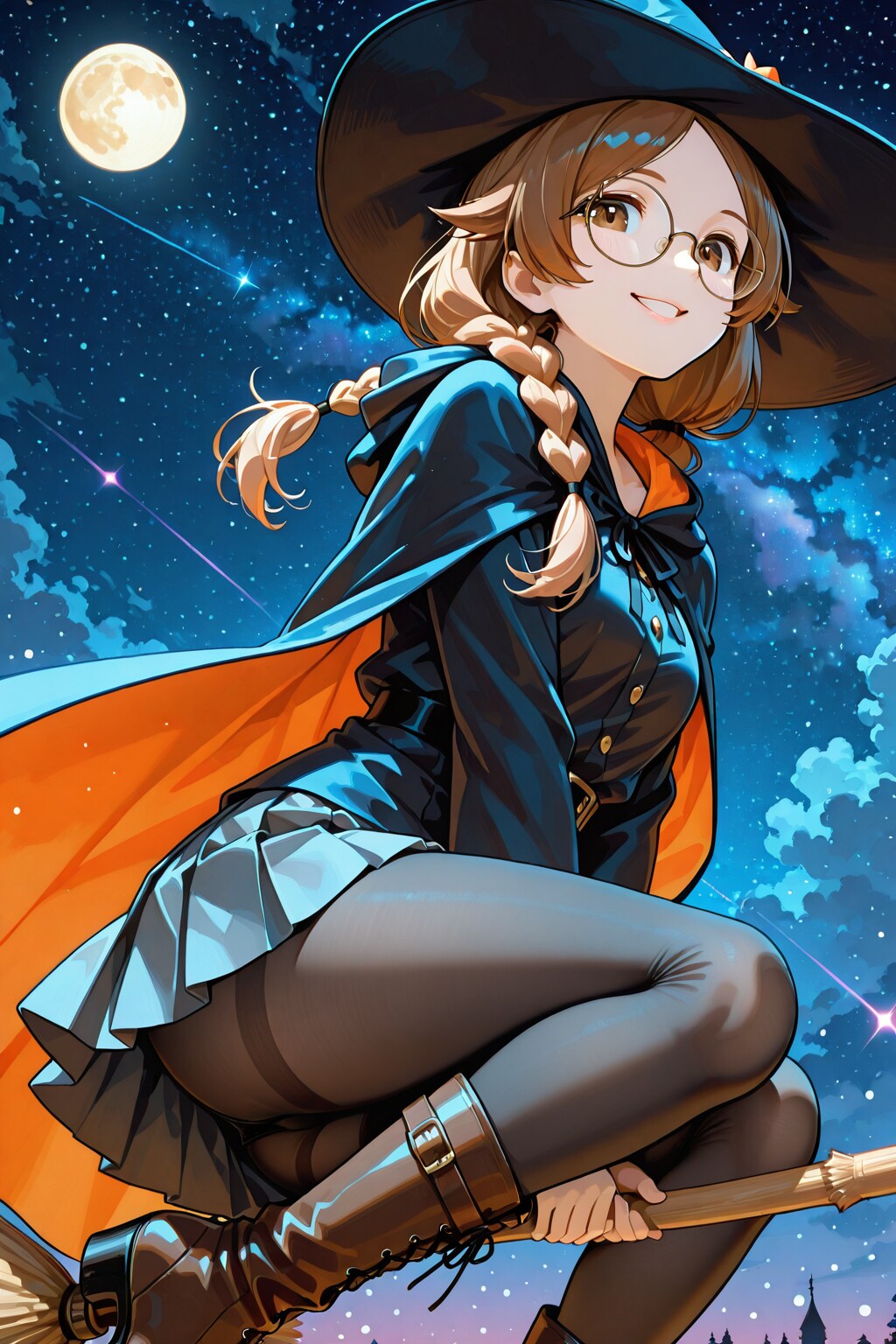 空飛ぶ魔女さん