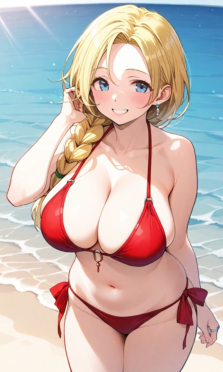 赤ビキニのビアンカさん