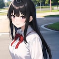 平凡な黒髪の彼女 3枚目