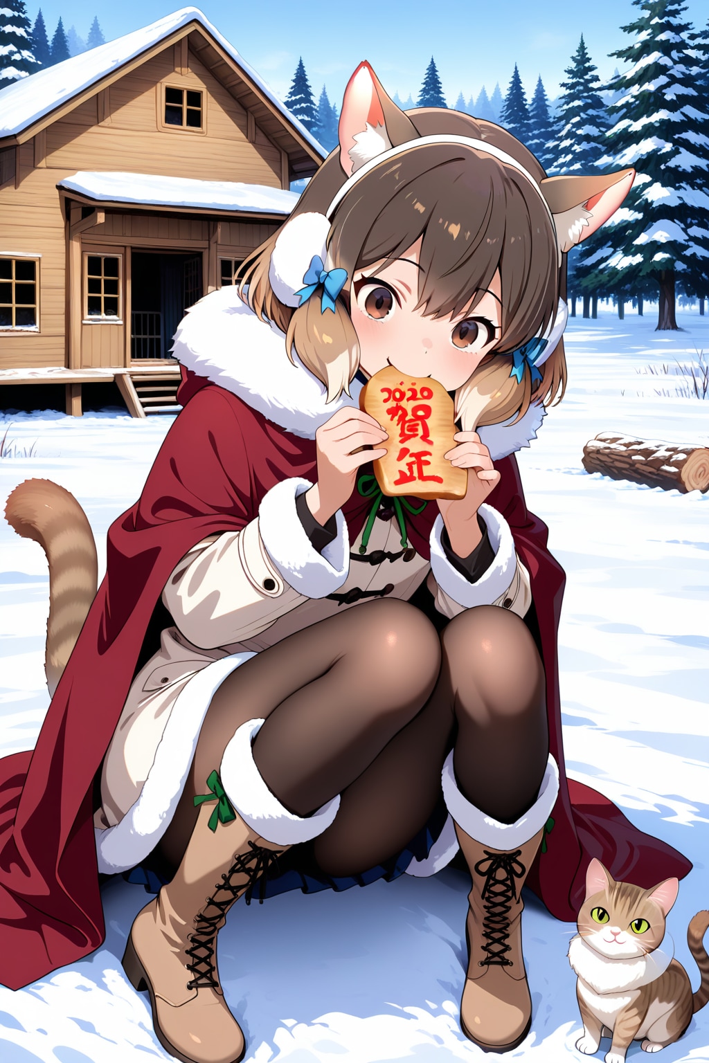 ミミちゃんとシルちゃんのお正月day2《おいでよ どうぶつの娘》