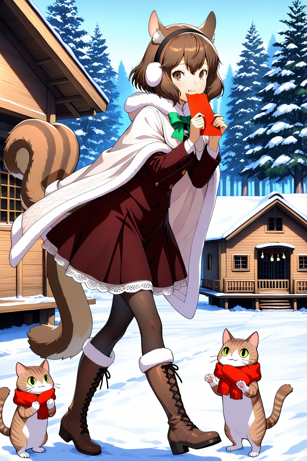 ミミちゃんとシルちゃんのお正月day2《おいでよ どうぶつの娘》