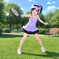 サイドテールバドミントン 2枚目