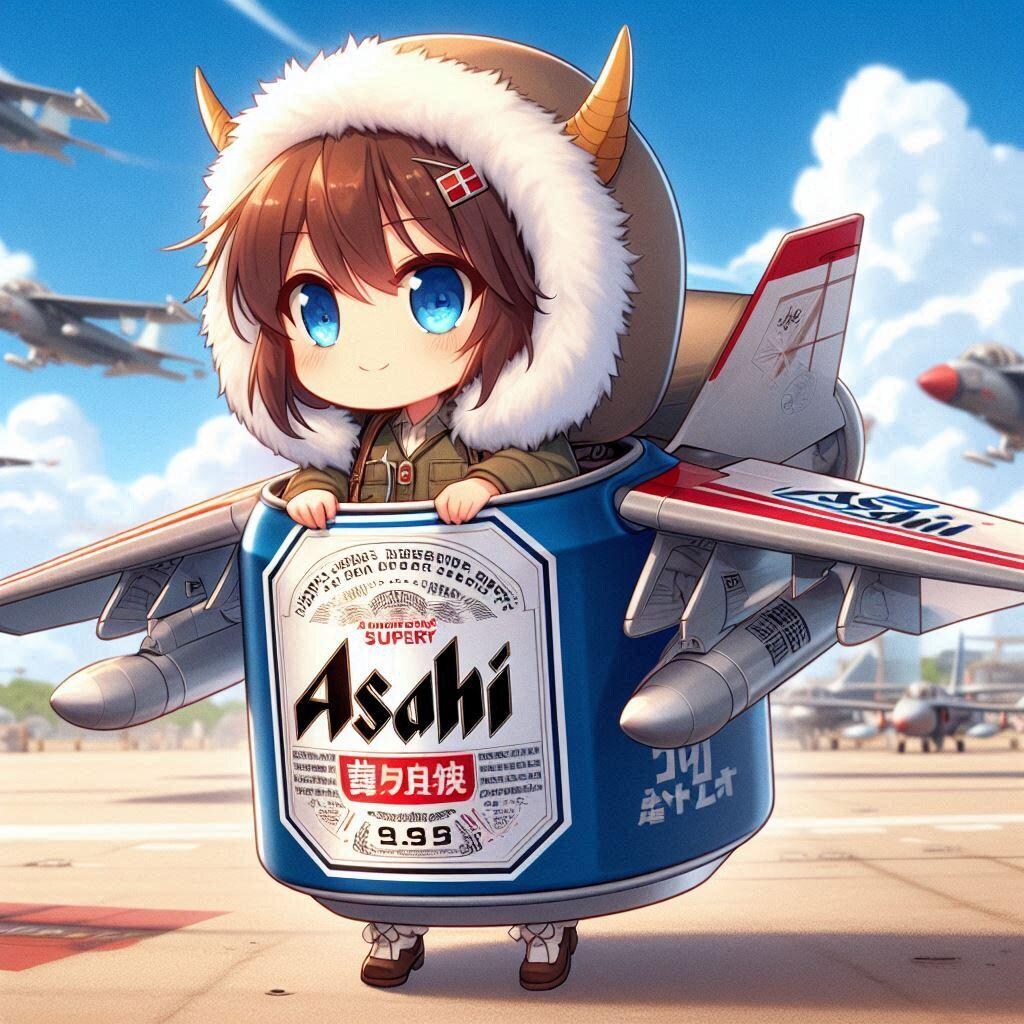 ビール缶型戦闘機の小さな女の子