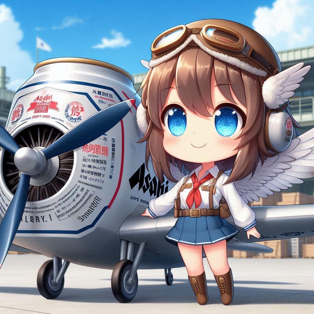 ビール缶型戦闘機の小さな女の子
