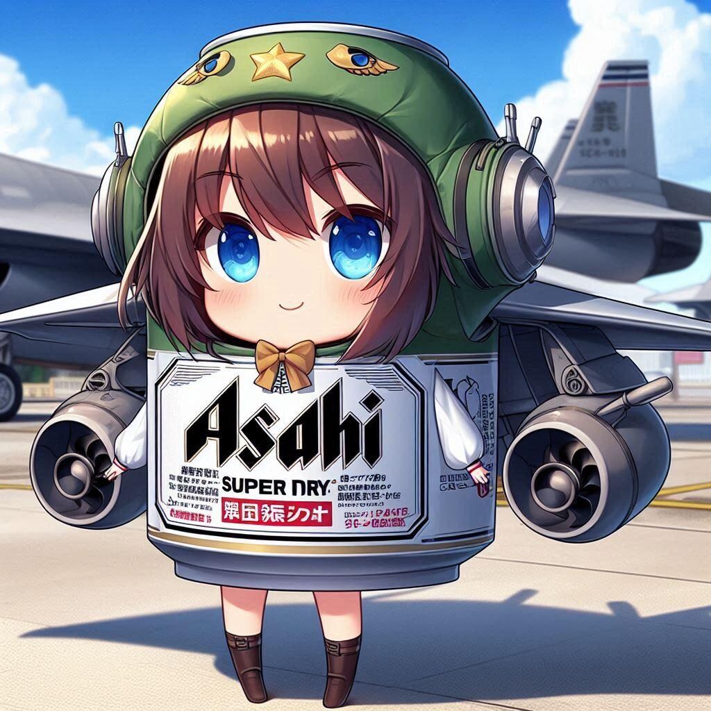 ビール缶型戦闘機の小さな女の子