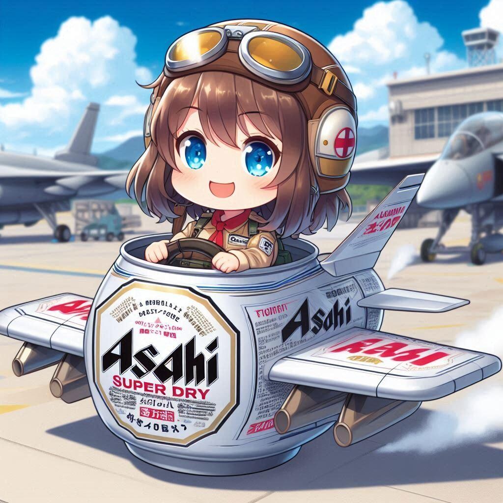 ビール缶型戦闘機の小さな女の子