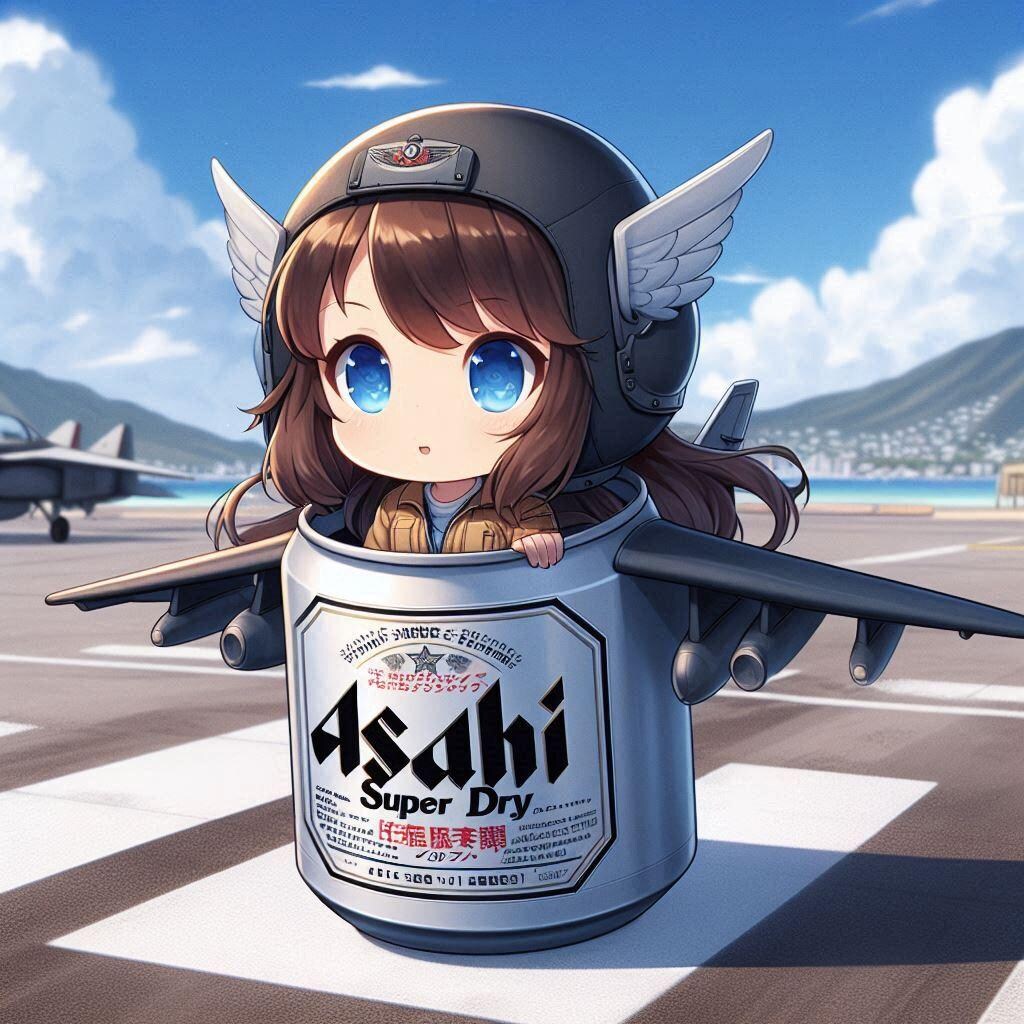 ビール缶型戦闘機の小さな女の子