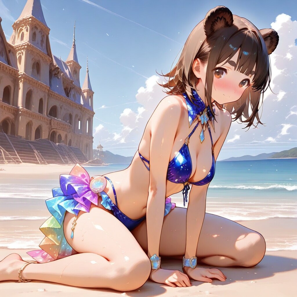 砂のお城とくまっこちゃん
