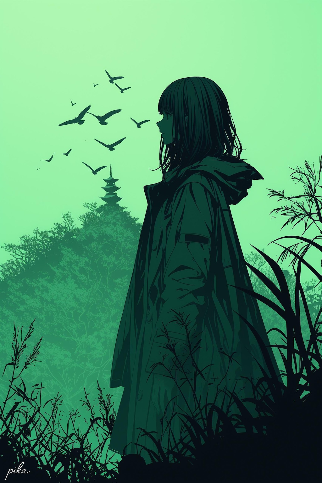 ただ一人、この地を発つ