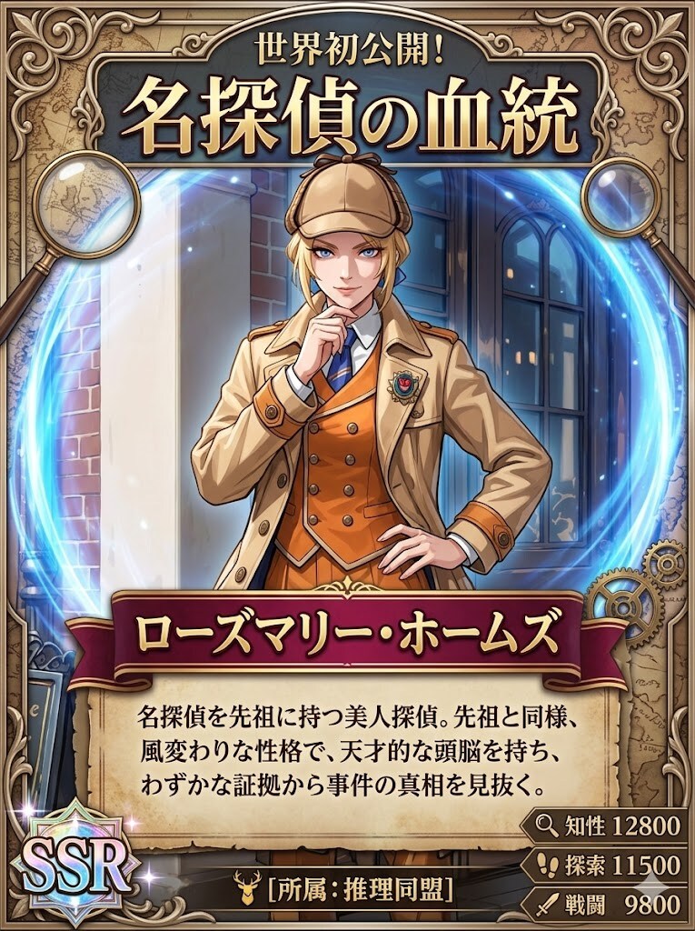名探偵ローズマリー・ホームズのSSRカード