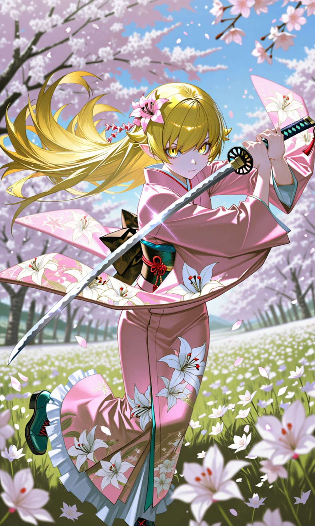 忍野忍　着物剣士