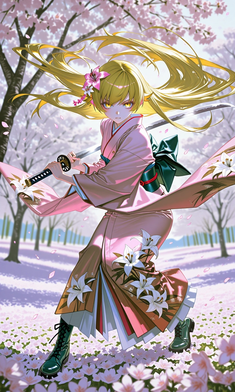 忍野忍　着物剣士 | の人気AIイラスト・グラビア