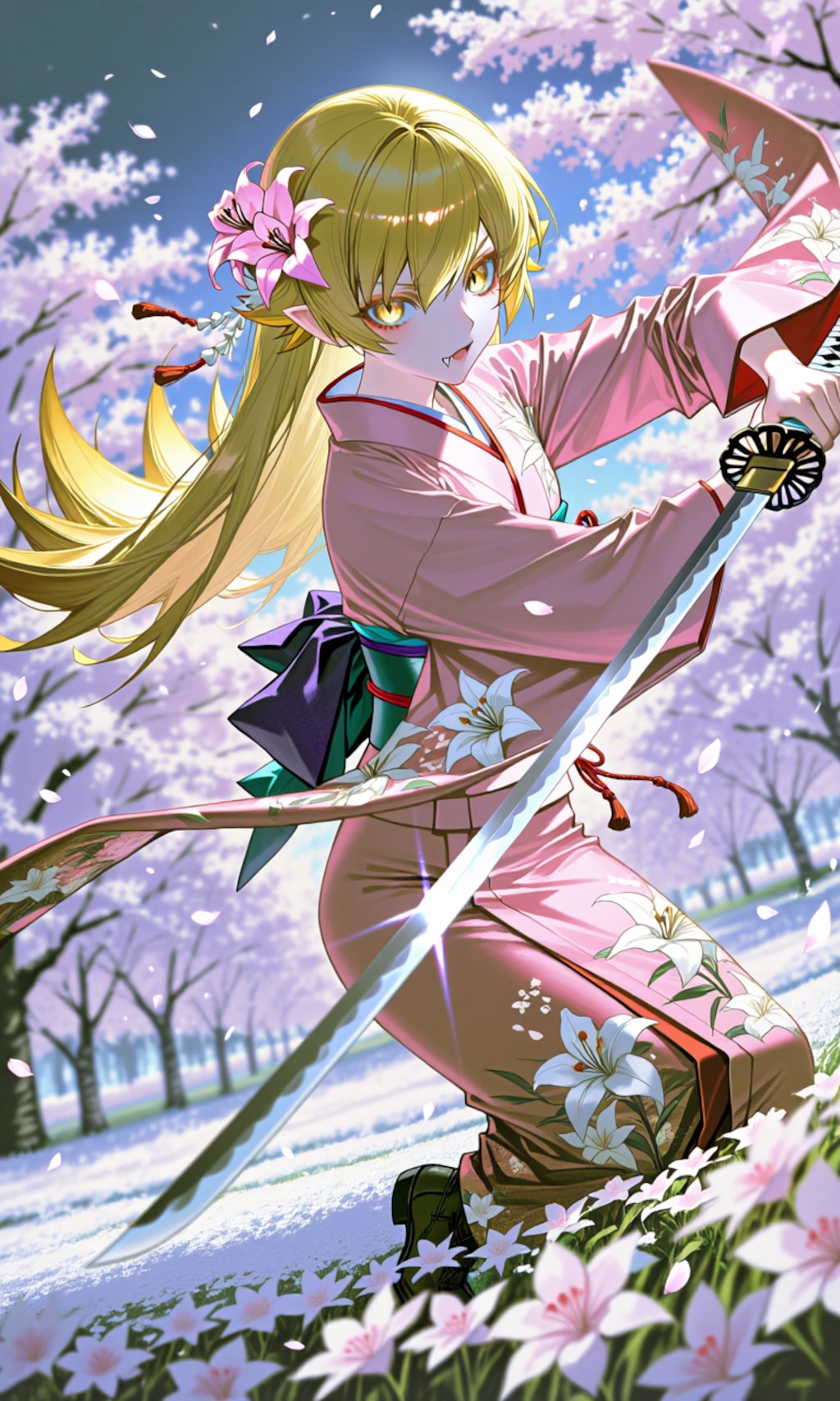 忍野忍　着物剣士