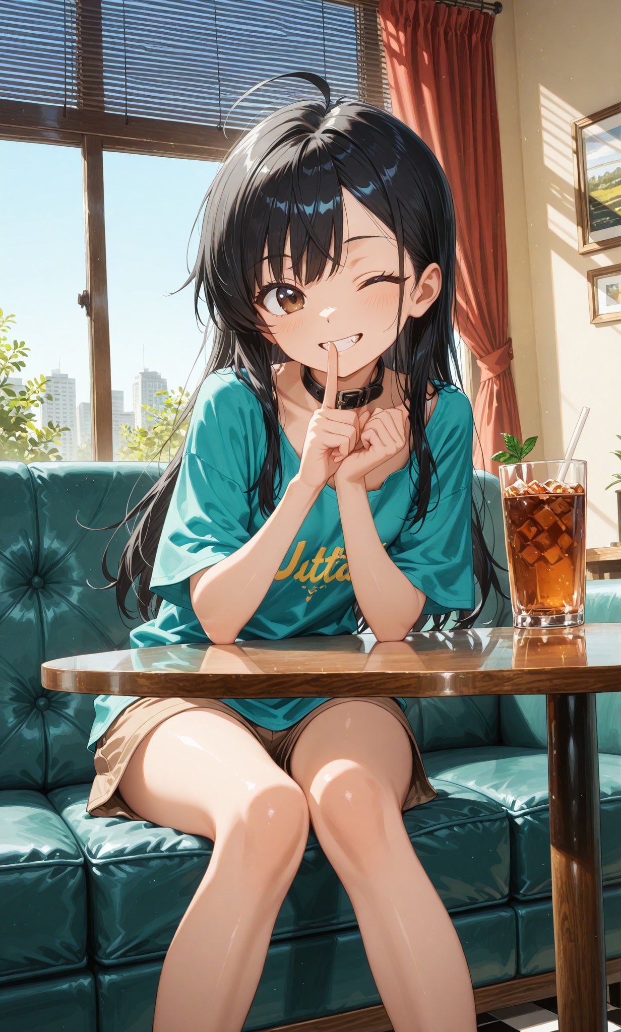 凪293　pixivお題　チョコミントカラー
