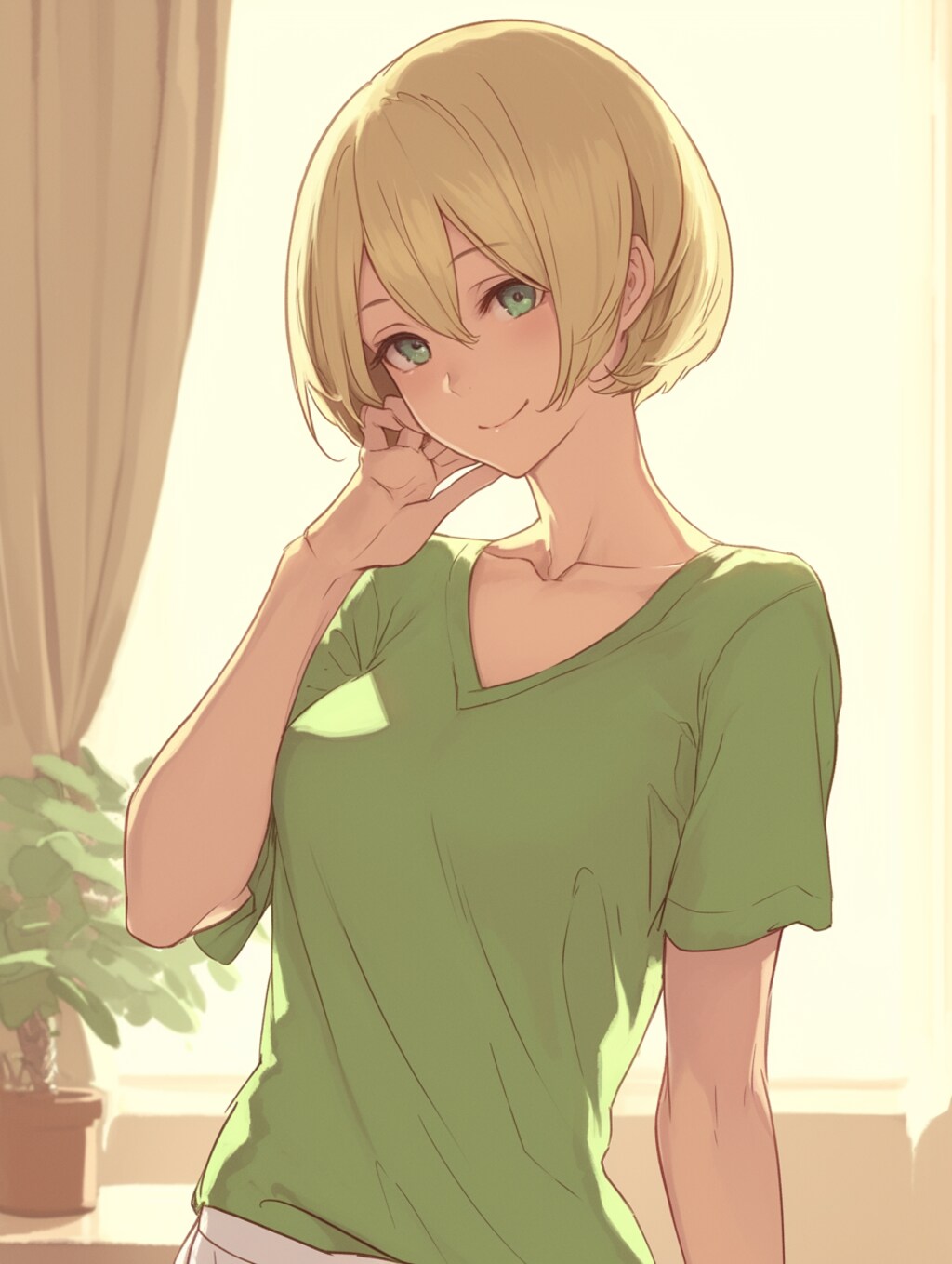 マッシュカットの子✨70