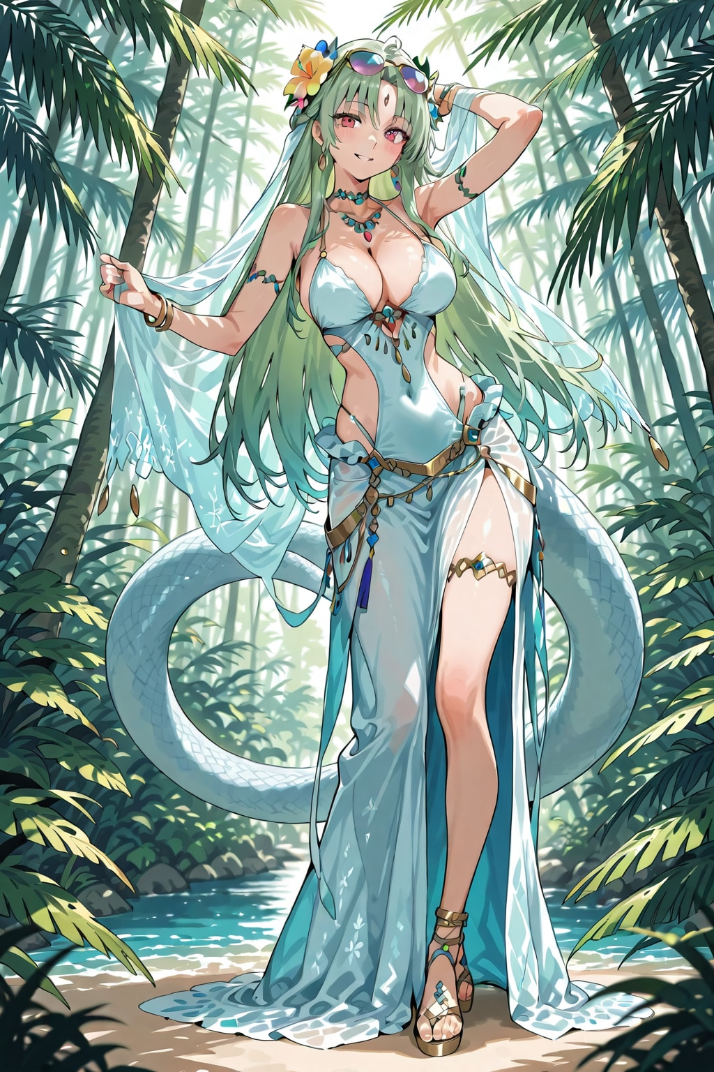 ジャングルに棲む蛇の化身 | の人気AIイラスト・グラビア