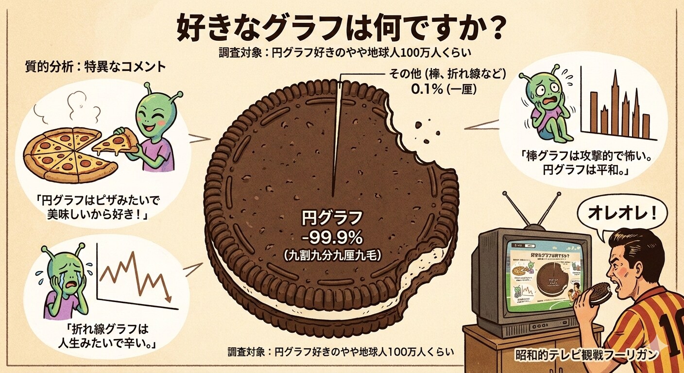 円グラフ(？)で遊んでみる流れに乗ってみる