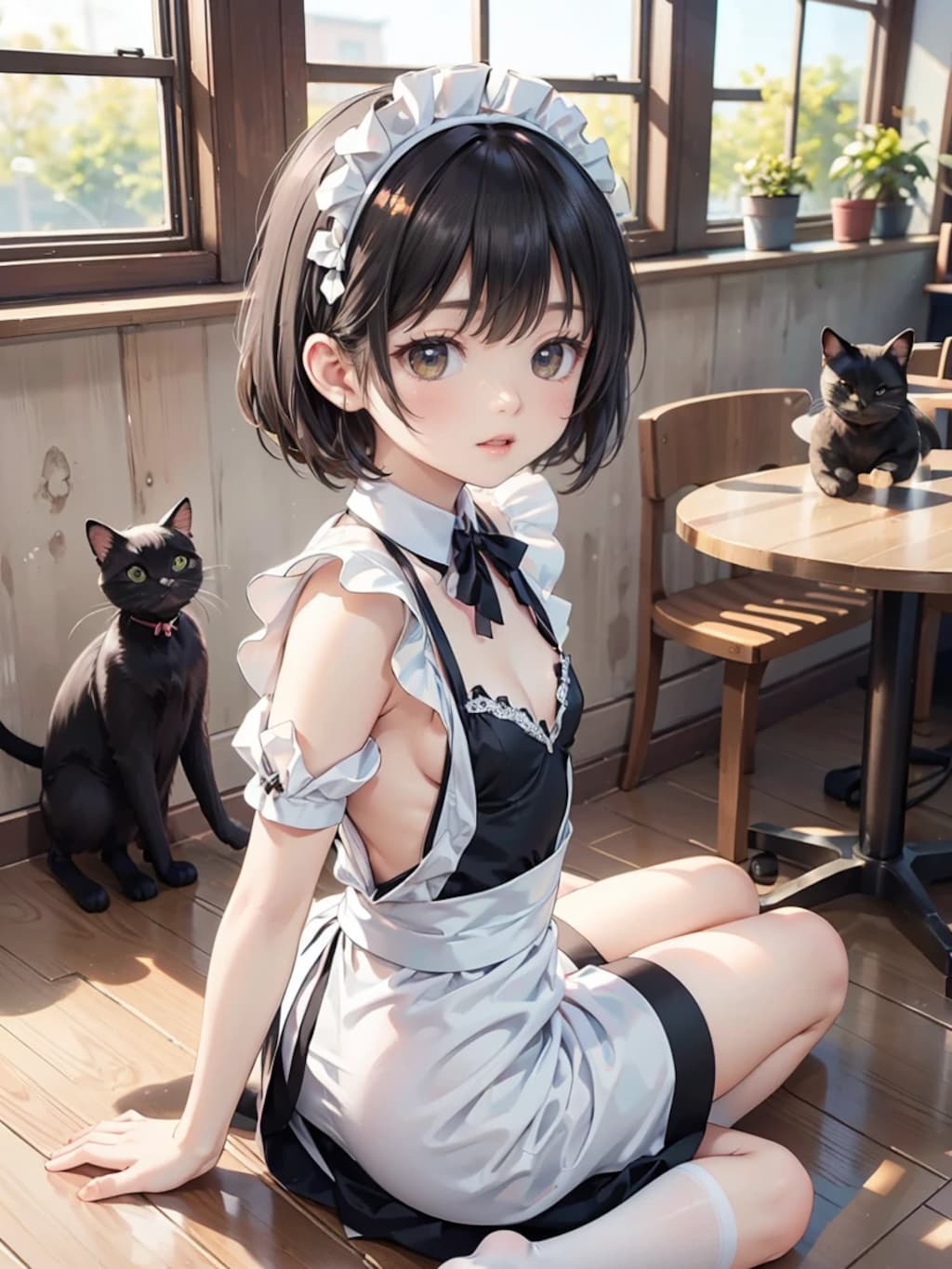 猫カフェ6月3日版　教室風猫カフェ？