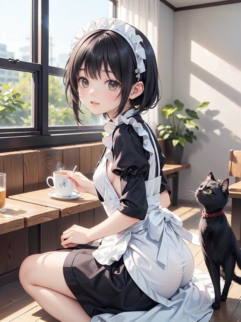 猫カフェ6月3日版　教室風猫カフェ？