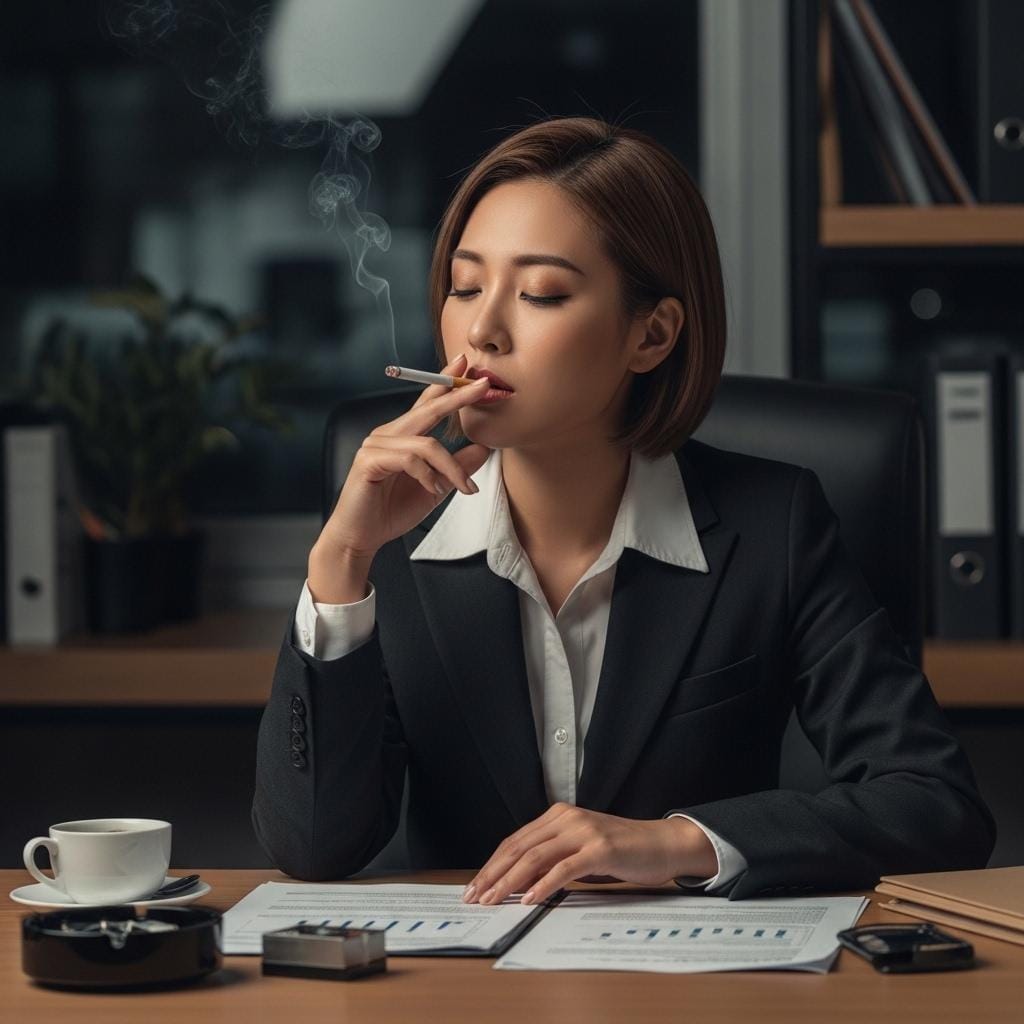 机上喫煙　まるで昭和の出来事