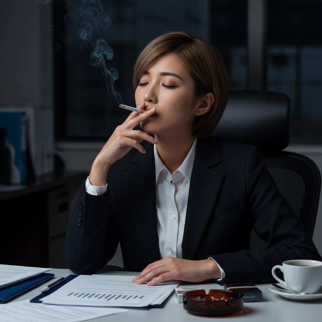 机上喫煙　まるで昭和の出来事