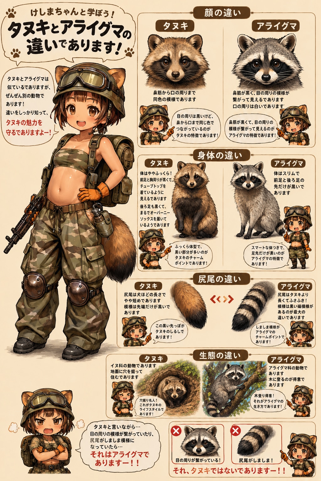 けしまちゃんのタヌキ講座