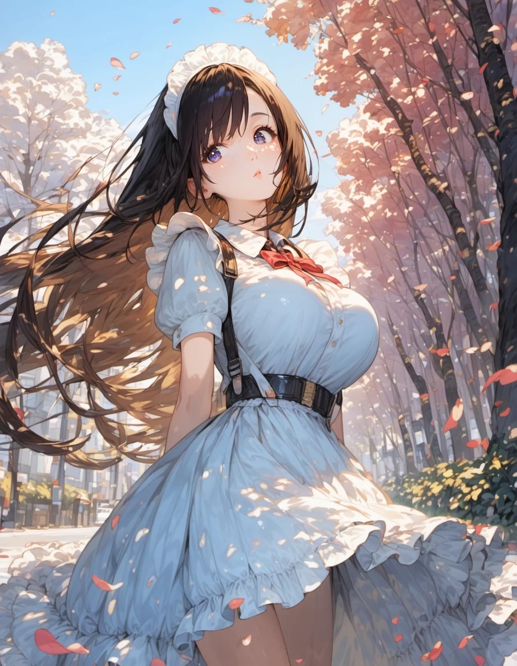 A Stroll Through Falling Petals