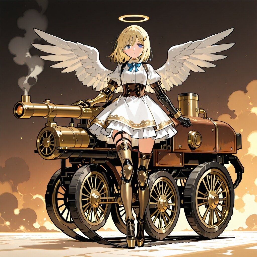 phoenixでスチームパンクメカ天使251226 | の人気AIイラスト・グラビア