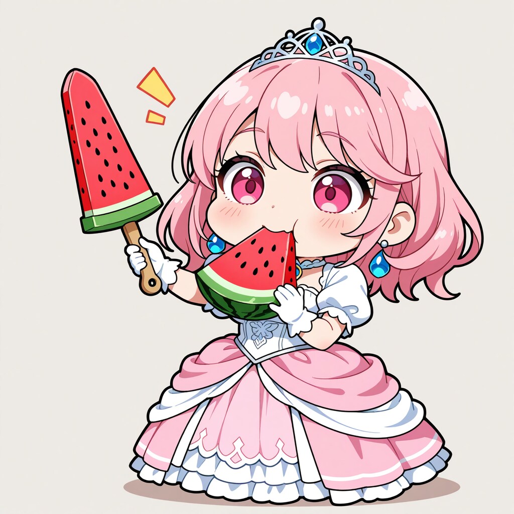 スイカソードを手に入れた姫様