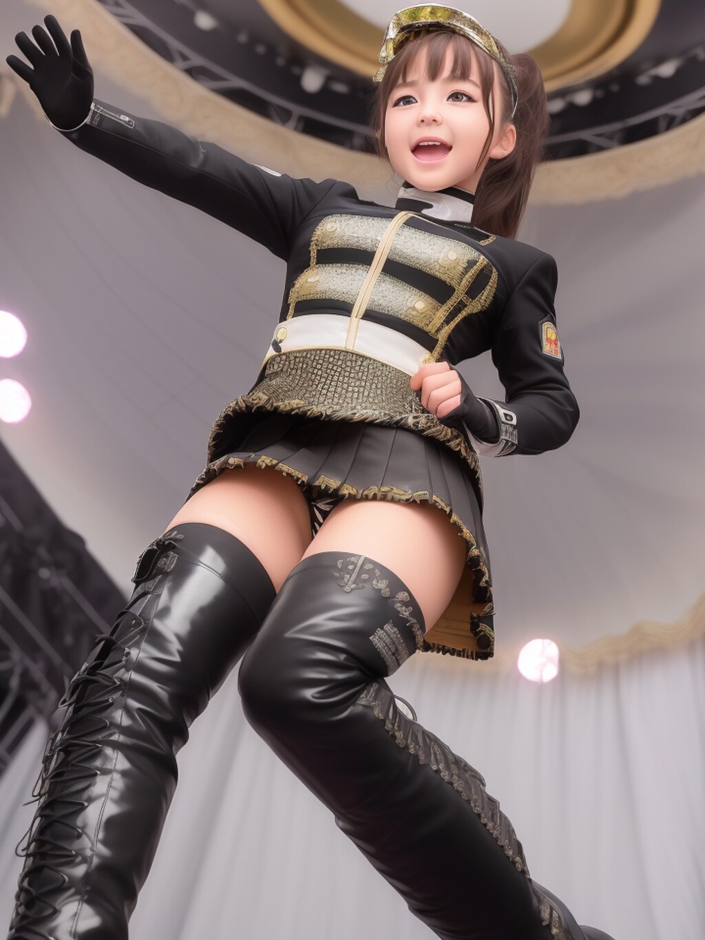 マーチングバンド美少女