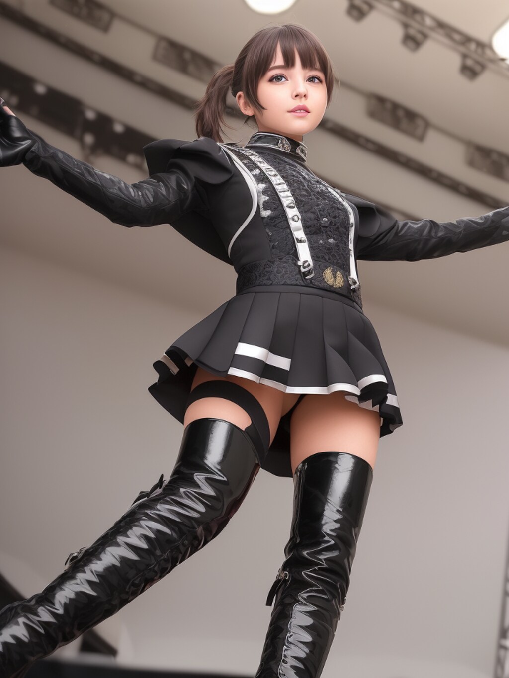 マーチングバンド美少女